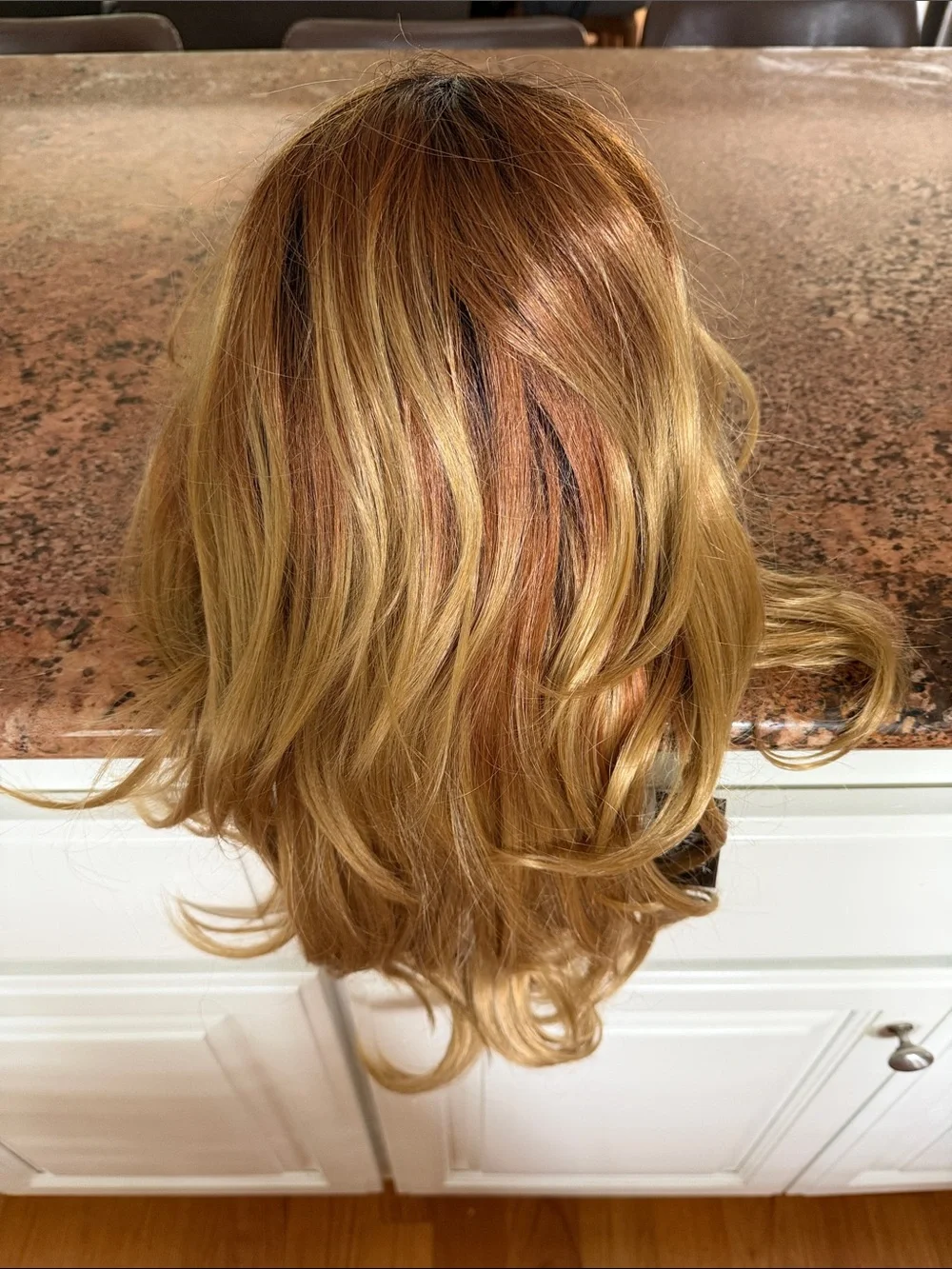 Forever Young Layered Blonde Wig with Golden and Light Brown Highlights